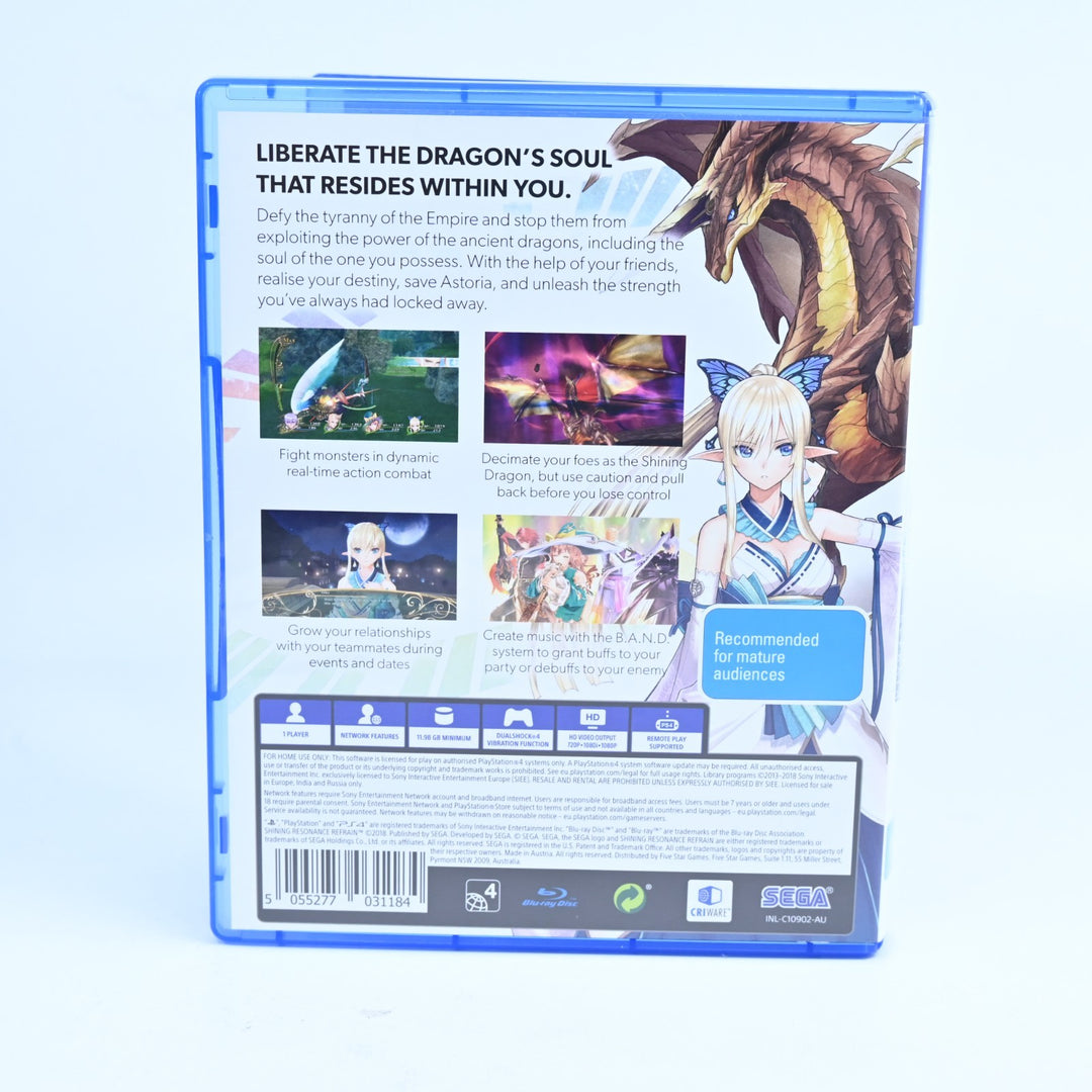 Shining Resonance - Sony Playstation 4 / PS4 Game - FREE POST!