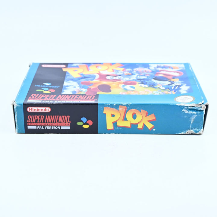 Plok - Super Nintendo / SNES Boxed Game - PAL - FREE POST!