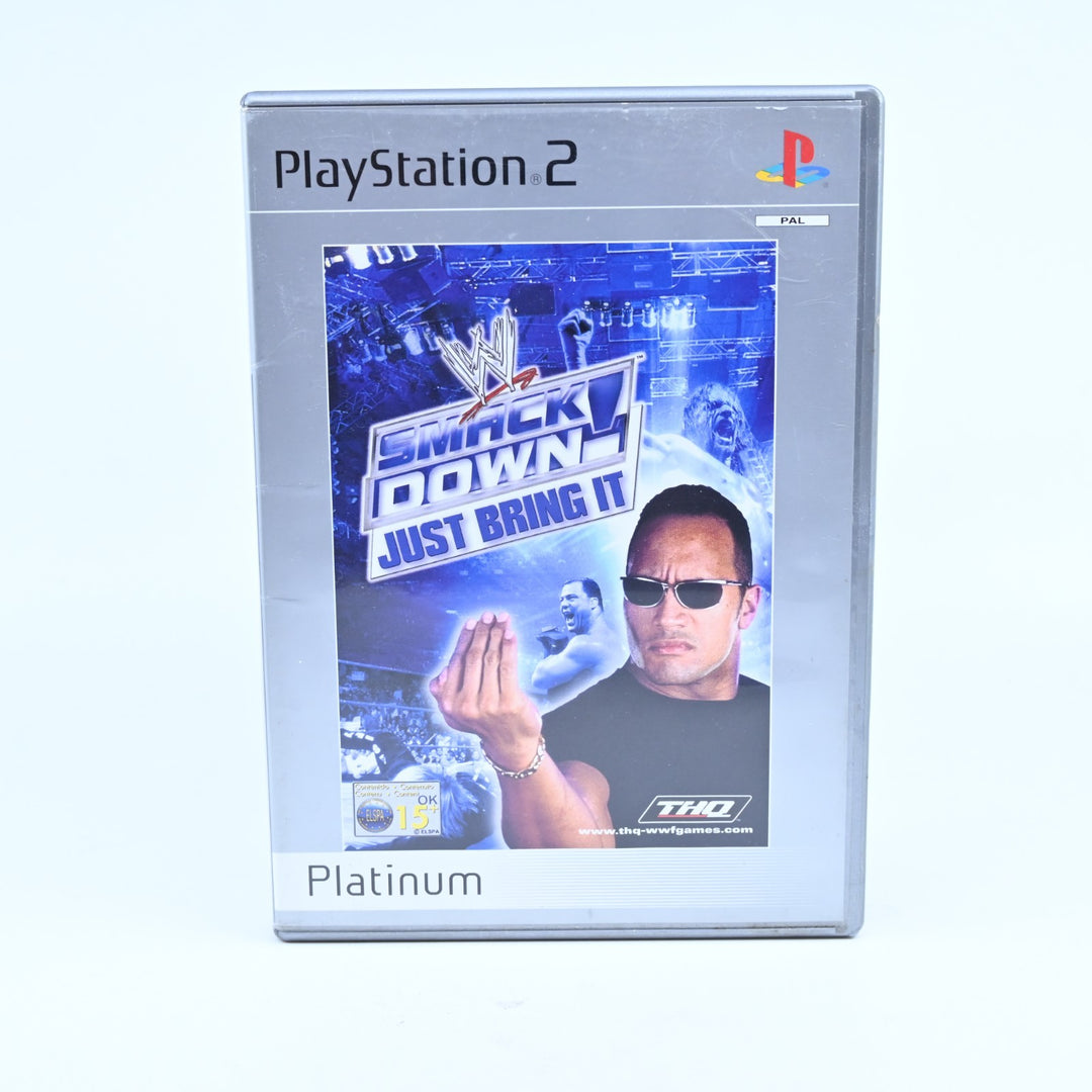 WWF Smack Down: Just Bring It - Sony Playstation 2 / PS2 Game + Manual - PAL