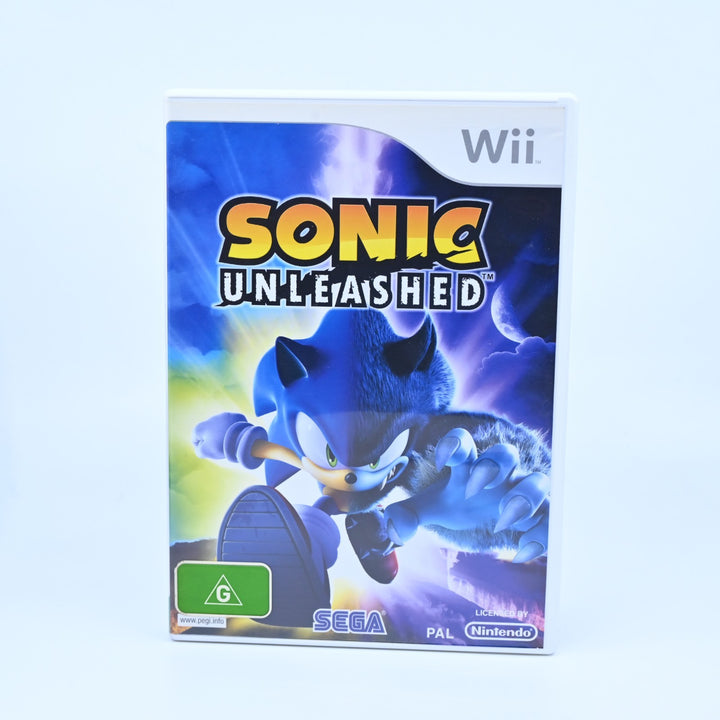 Sonic Unleashed - Nintendo Wii Game + Manual - PAL - MINT DISC!