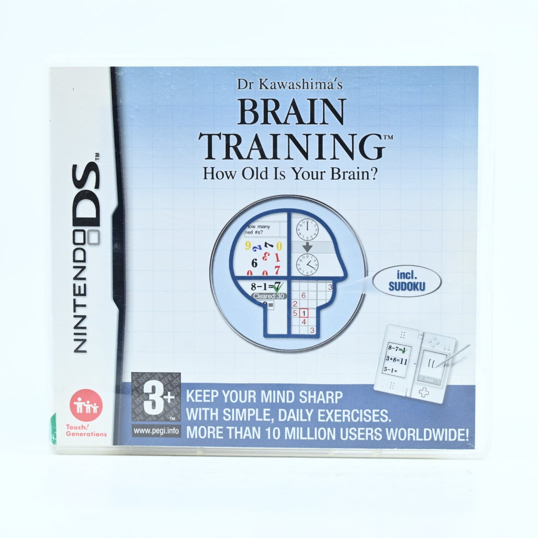 Dr Kawashima's Brain Training - Nintendo DS Game + Manual - PAL - FREE POST!