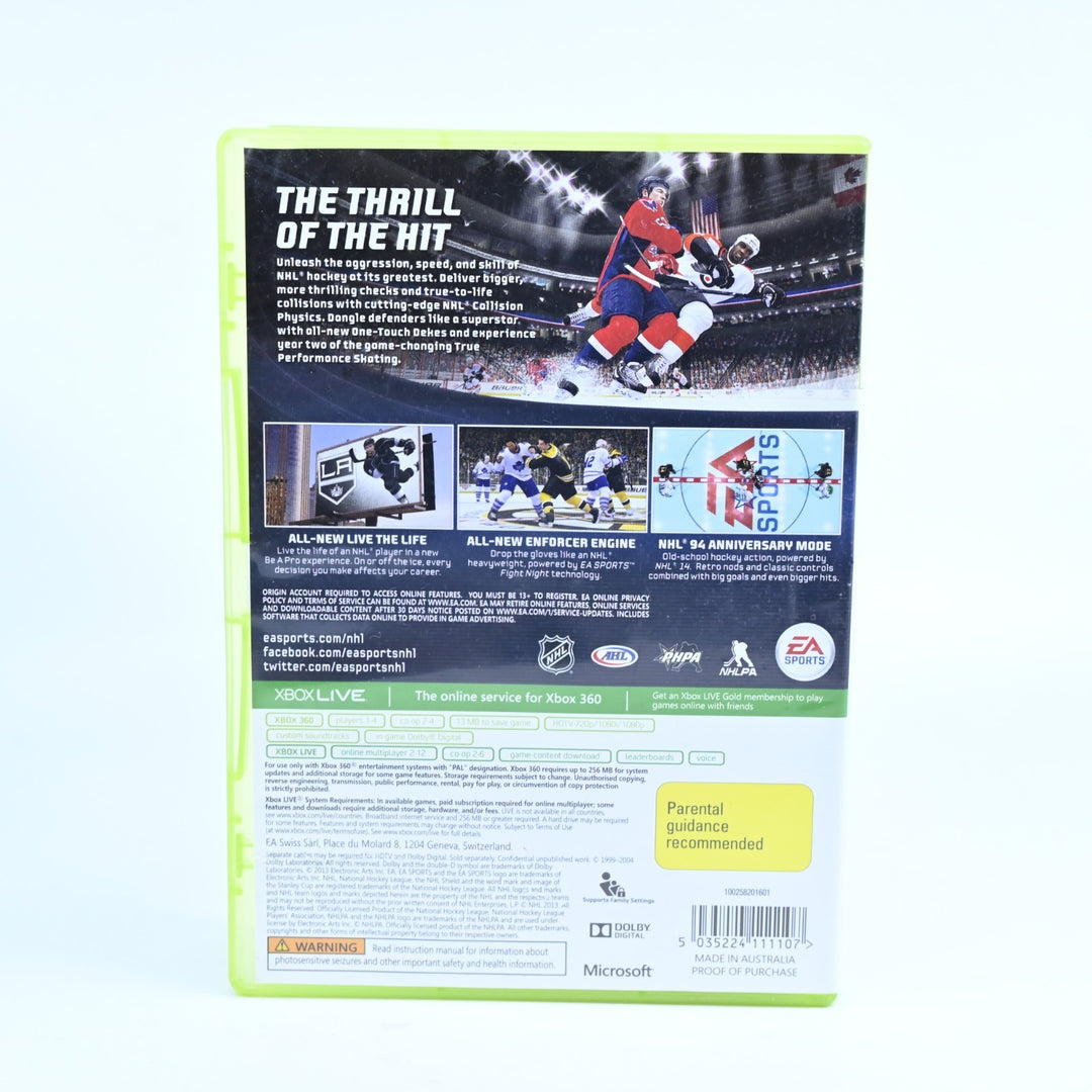 NHL 14 - Xbox 360 Game - No Manual - PAL - MINT DISC!