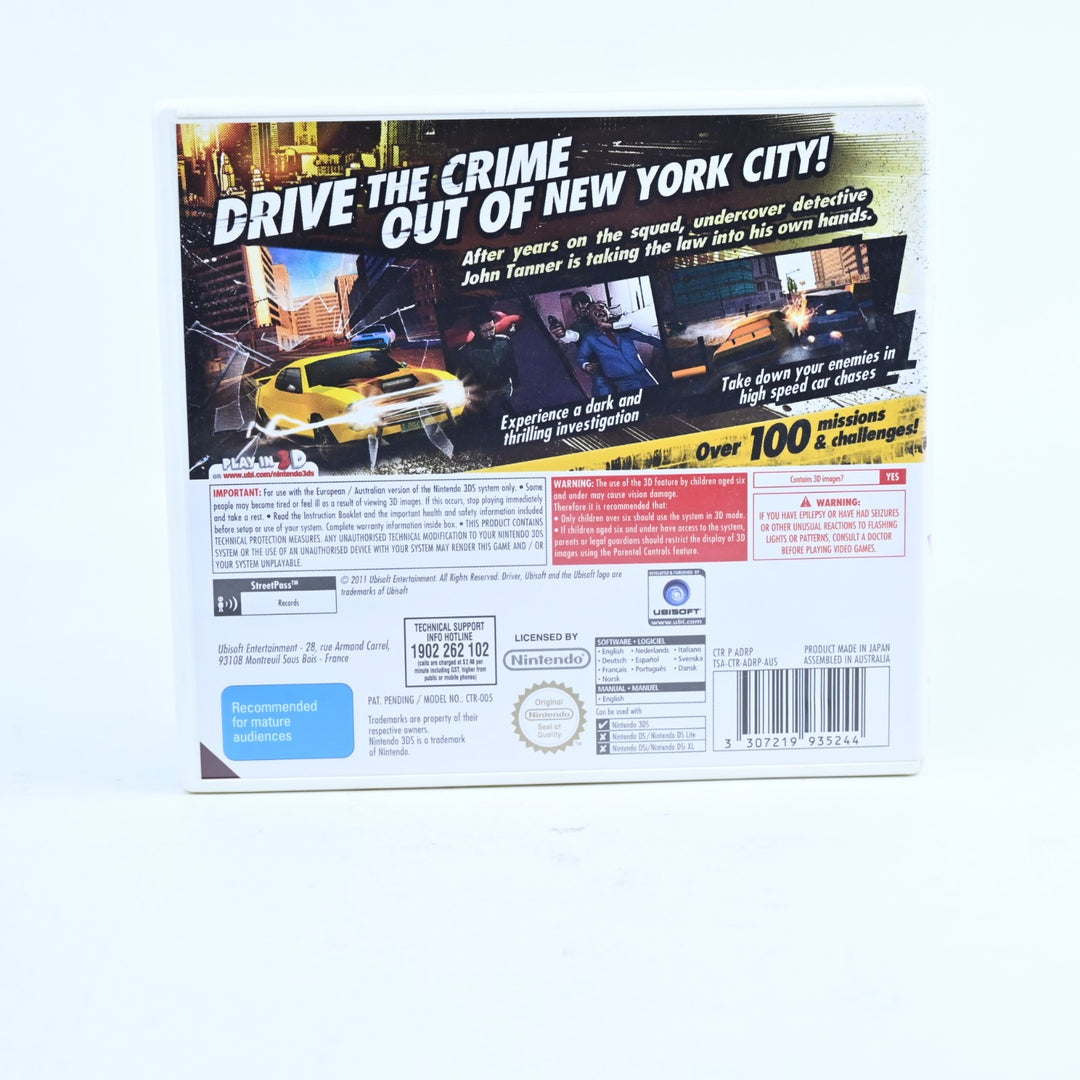 Driver Renegade 3D - Nintendo 3DS Game - PAL + Manual - FREE POST!