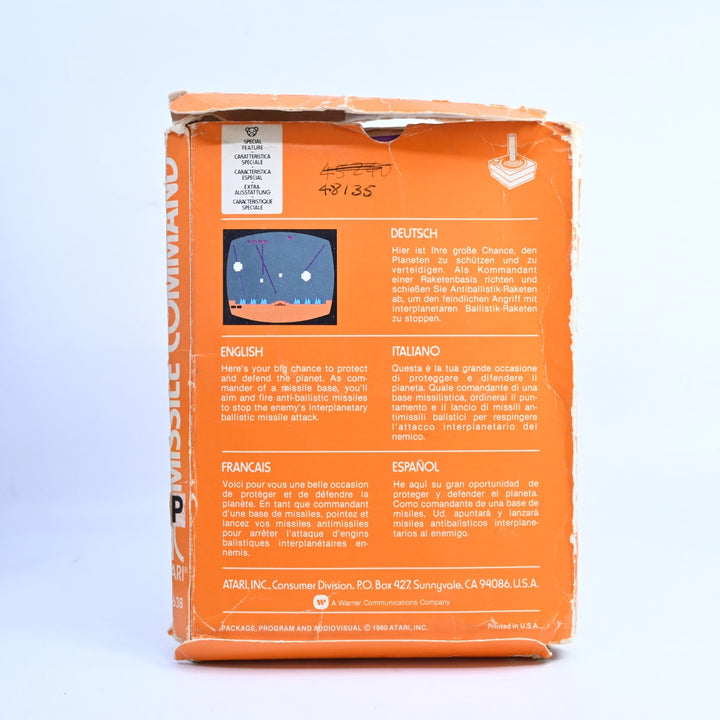 Missile Command - Atari 2600 Boxed Game - PAL - FREE POST!