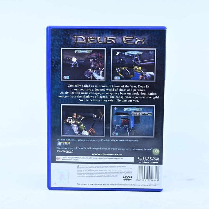 Deus Ex - Sony Playstation 2 / PS2 Game + Manual - PAL