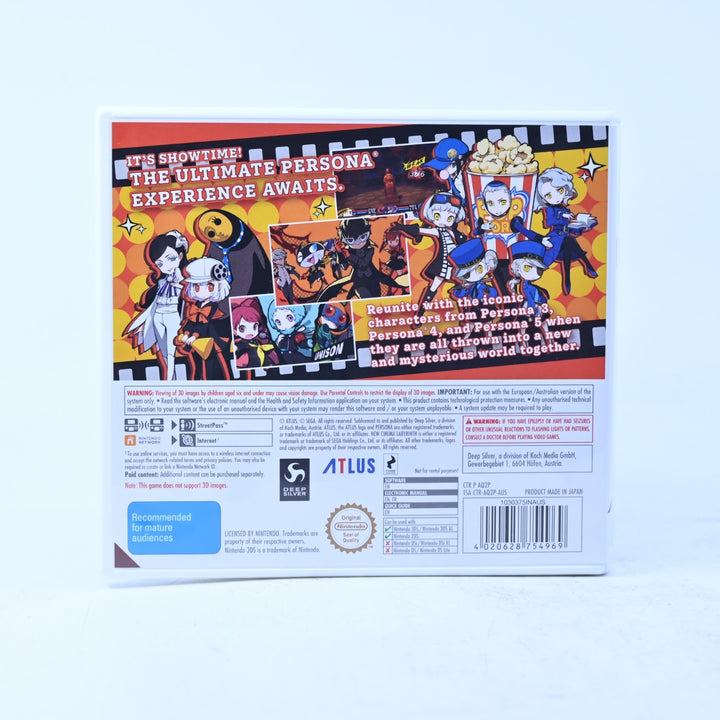 Persona Q2: New Cinema Labyrinth - Nintendo 3DS Game - PAL + Manual