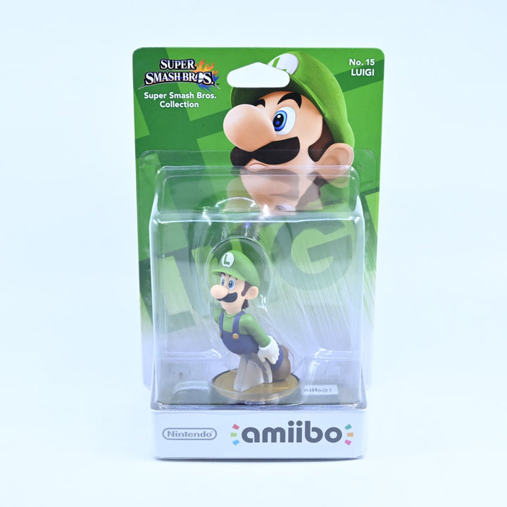 SEALED! Luigi Amiibo No. 15 - Super Smash Bros. Collection - Toy