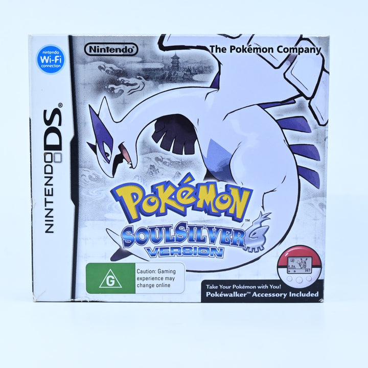 Pokemon Soul Silver Boxed + PokeWalker - Nintendo DS Game - PAL + Manual