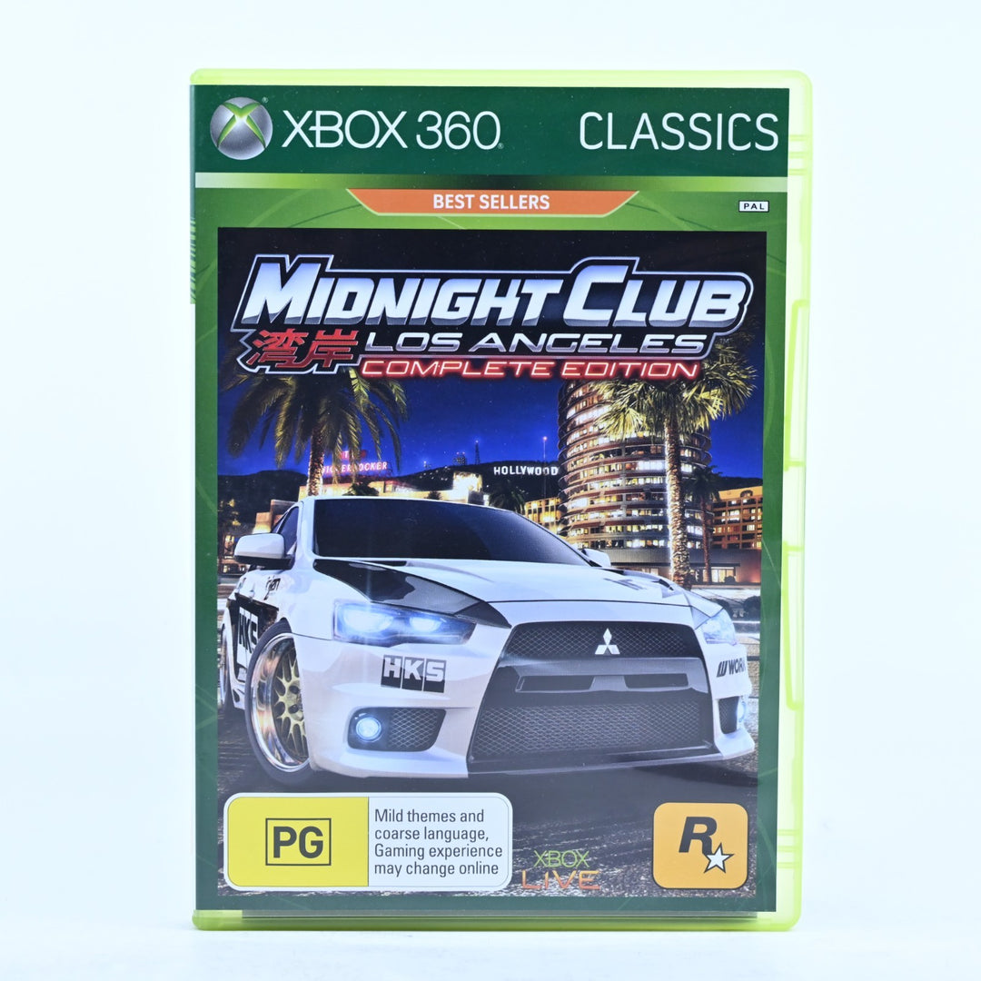 Midnight Club Los Angeles Complete Edition - Xbox 360 Game + Manual - PAL