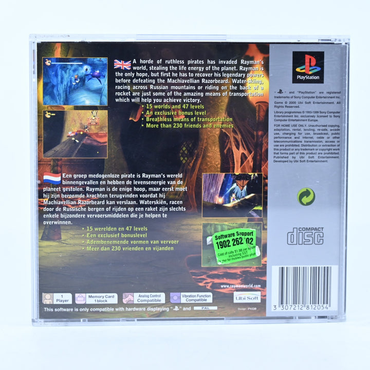 Rayman 2: The Great Escape - Sony Playstation 1 / PS1 Game + Manual - PAL