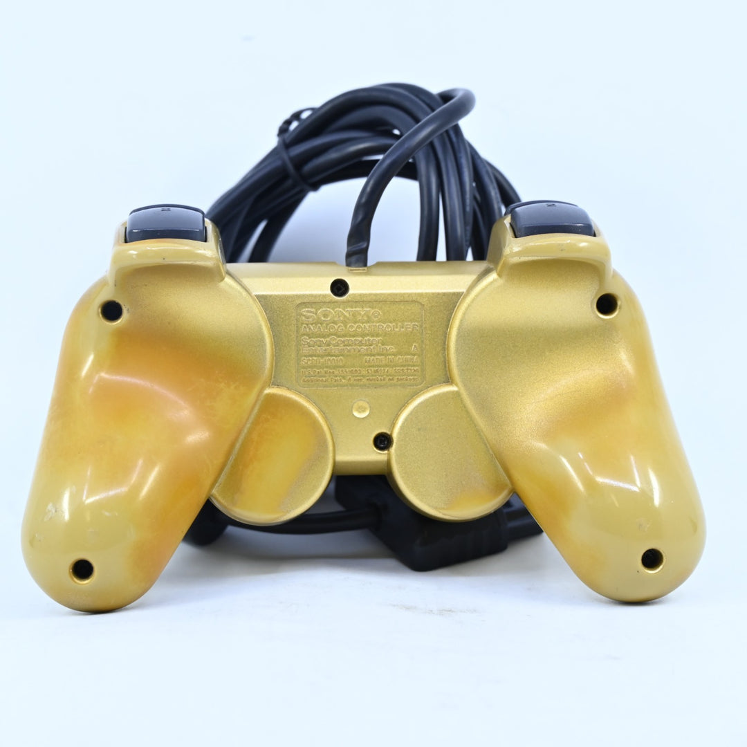 Official Gold DualShock 2 Controller Gundam - Playstation 2 / PS2 Accessory