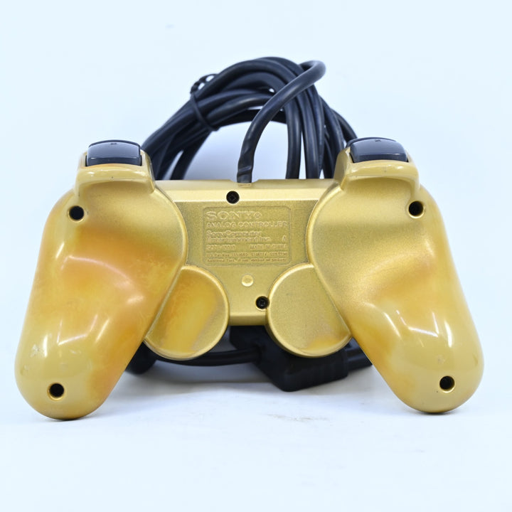 Official Gold DualShock 2 Controller Gundam - Playstation 2 / PS2 Accessory