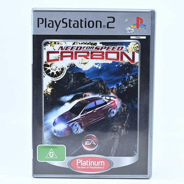 Need for Speed Carbon - Sony Playstation 2 / PS2 Game + Manual - PAL - MINT DISC