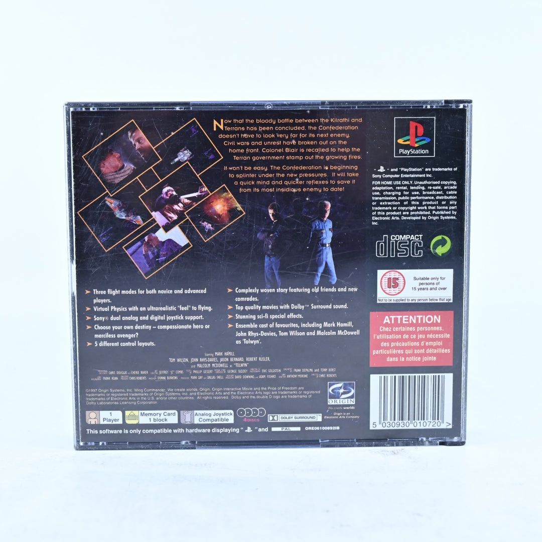 Wing Commander IV - Sony Playstation 1 / PS1 Game + Manual - PAL - MINT DISC!
