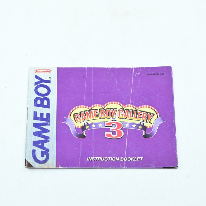 Gameboy Gallery 3 Manual - Nintendo Gameboy Accessory - FREE POST!