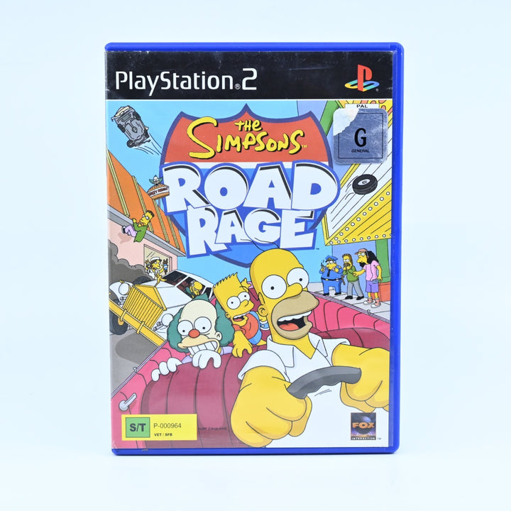 The Simpsons: Road Rage - Sony Playstation 2 / PS2 Game + Manual - MINT DISC!