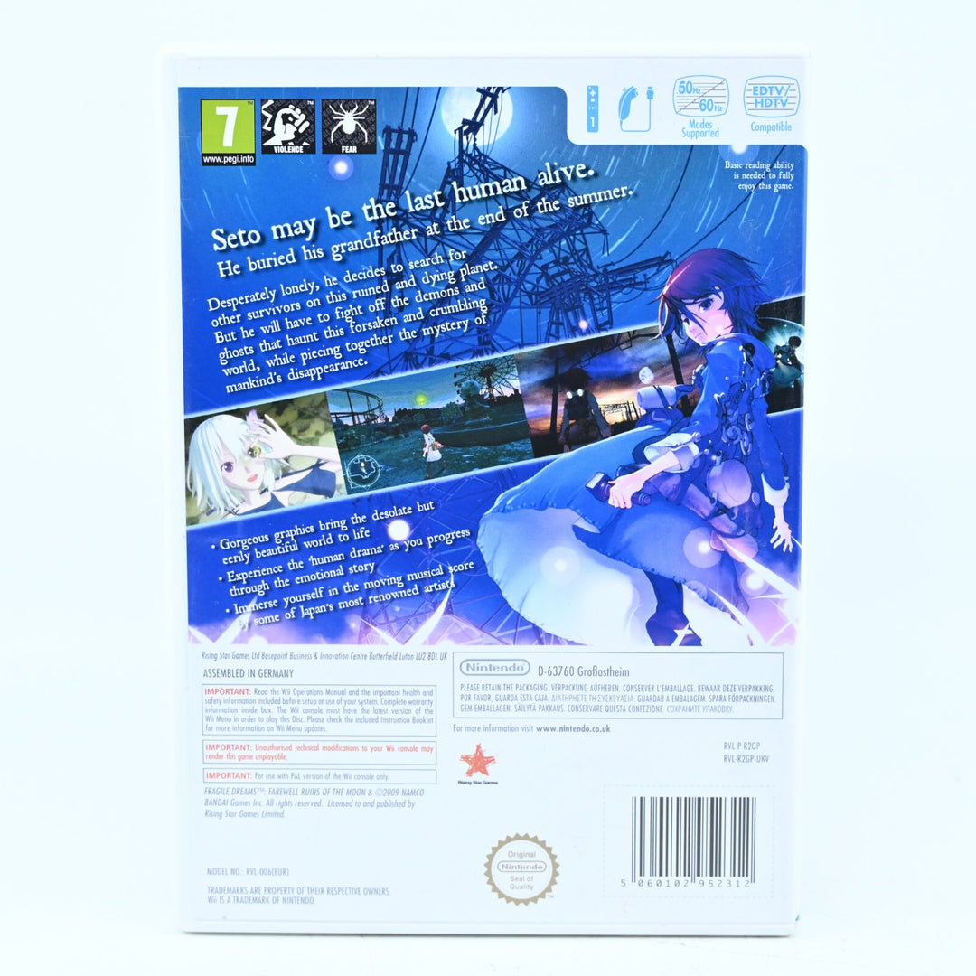 Fragile Dreams: Farewell Ruins of The Moon - Nintendo Wii Game + Manual - PAL
