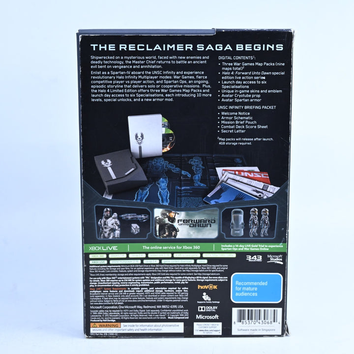 Halo 4 Limited Edition + Slip - Xbox 360 Game + Manual - PAL - MINT DISC!