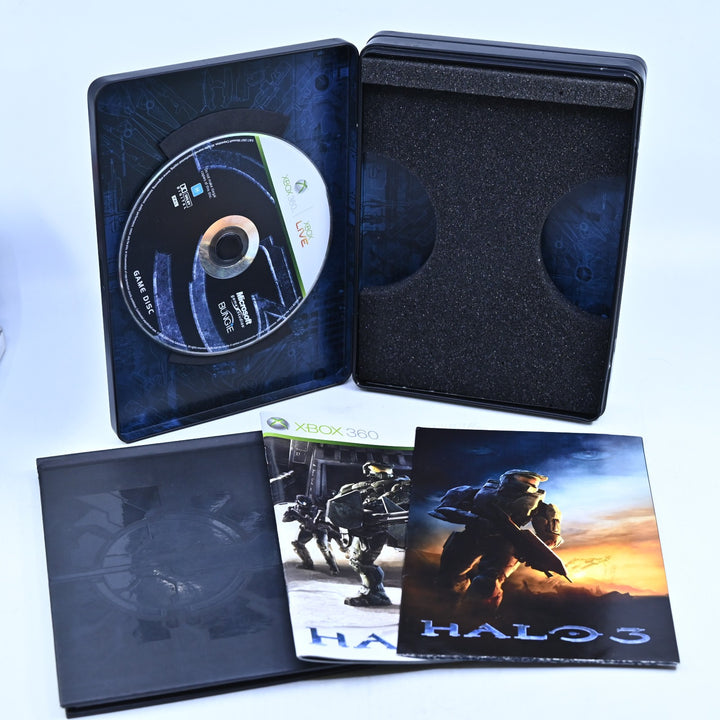 Halo 3 Limited Edition Steelbook - Xbox 360 Game + Manual - PAL - MINT DISC!