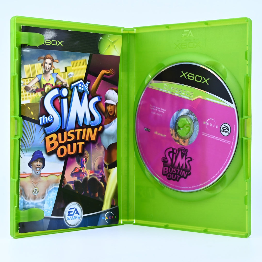 The Sims Bustin' Out - Original Xbox Game + Manual - PAL - MINT DISC!