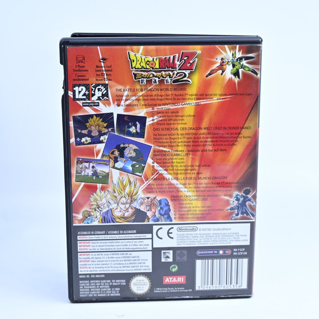 Dragon Ball Z: Budokai 2 - Nintendo Gamecube Game + Manual - PAL - FREE POST!