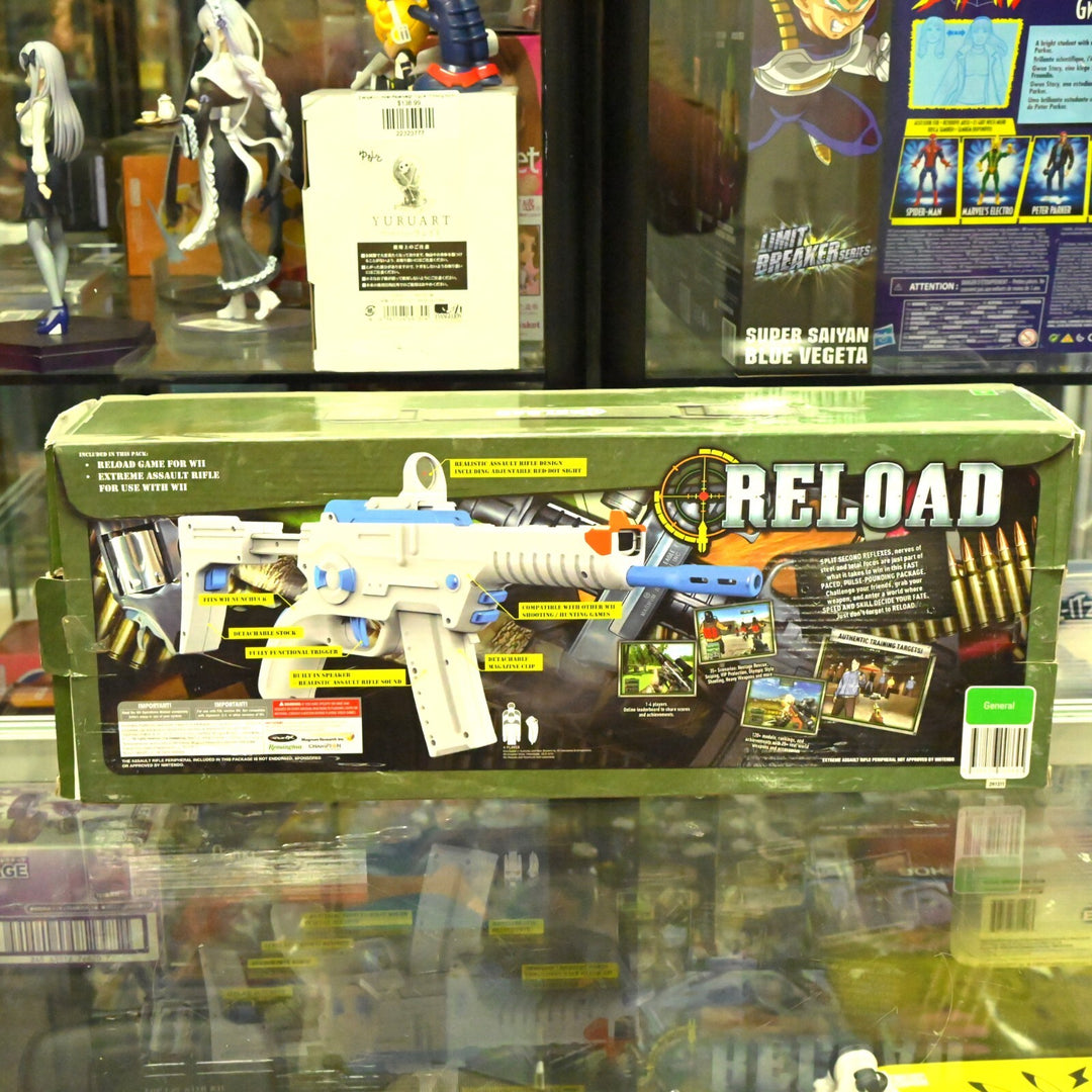 Boxed Reload + Extreme Assault Rifle - Nintendo Wii Game + Manual - PAL