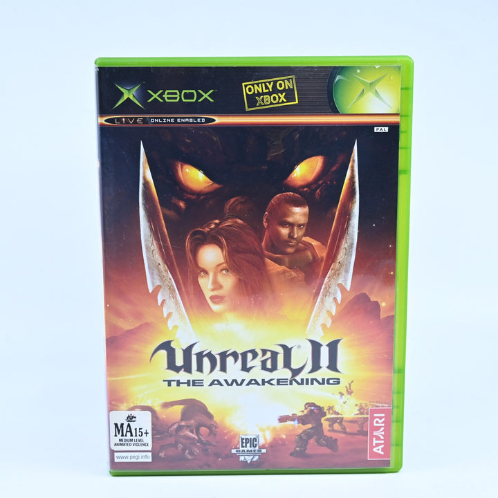 Unreal II: The Awakening - Original Xbox Game + Manual - PAL - MINT DISC!