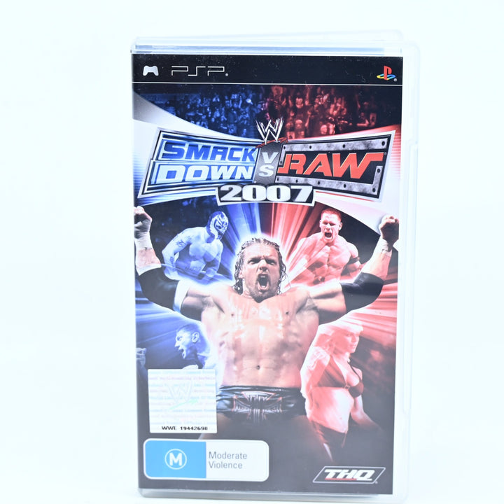 WWE SmackDown! vs. RAW 2007 - Sony PSP Game + Manual - FREE POST!