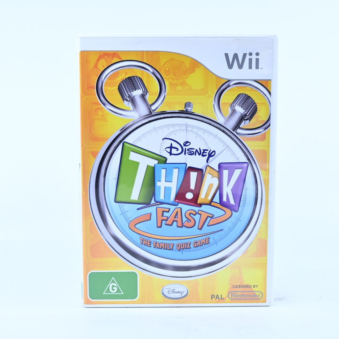 Disney Think Fast - Nintendo Wii Game + Manual - PAL - MINT DISC!