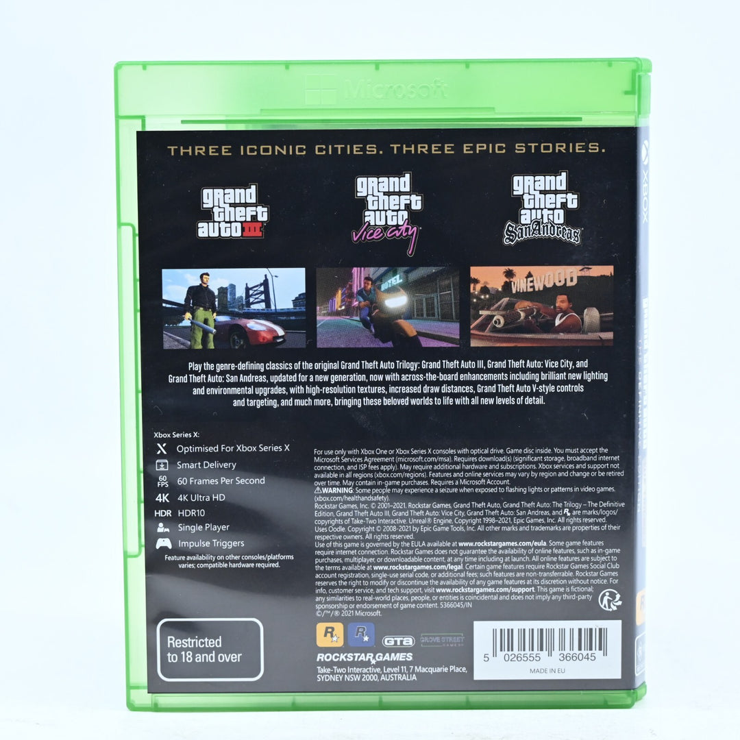 Grand Theft Auto: The Trilogy - The Definitive Edition - Xbox One Game - PAL