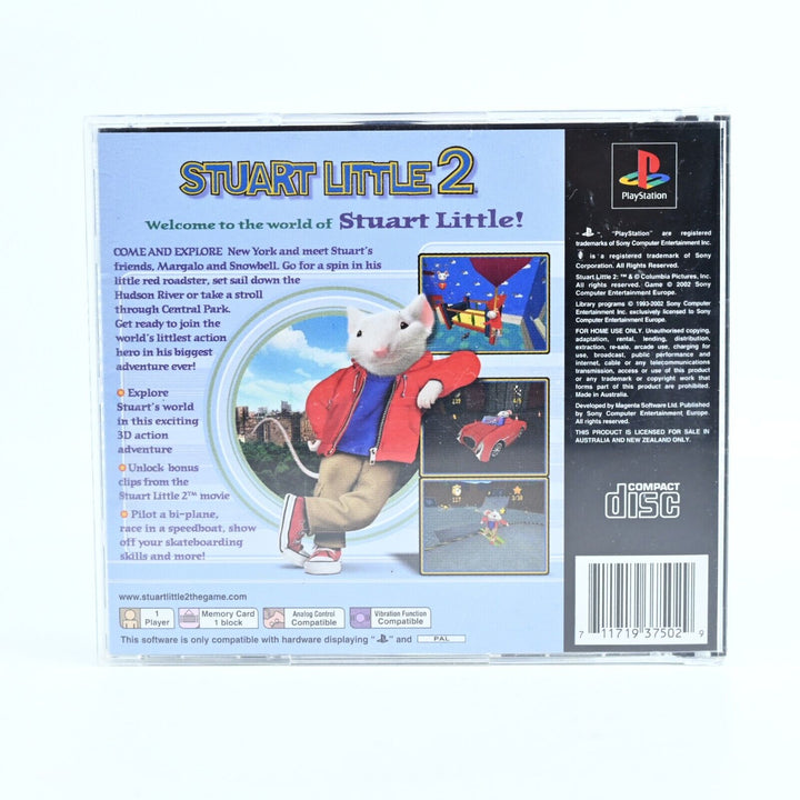 Stuart Little 2 - Sony Playstation 1 / PS1 Game + Manual - PAL - MINT DISC!