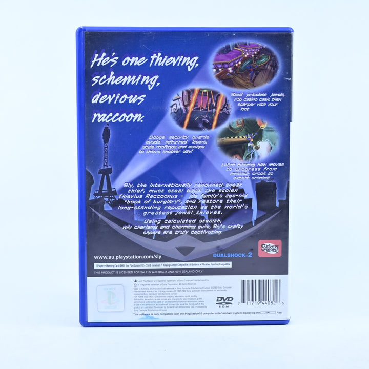 Sly Raccoon - Sony Playstation 2 / PS2 Game + Manual - PAL - MINT DISC!