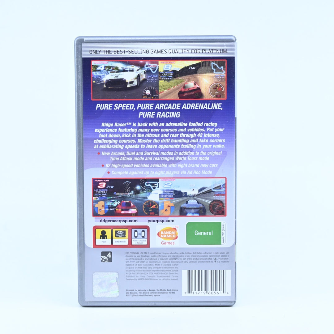 Ridge Racer 2 - Sony PSP Game - No Manual - FREE POST!