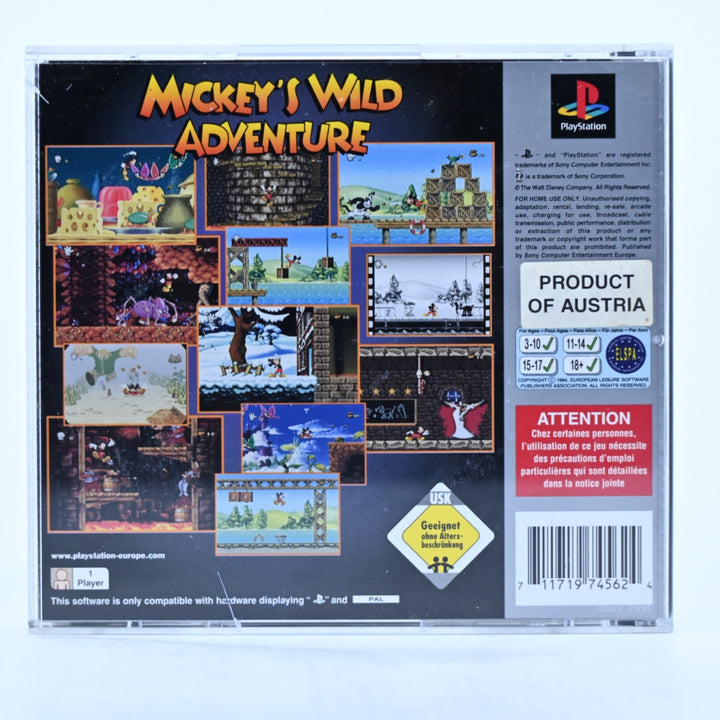 Mickey's Wild Adventure - Sony Playstation 1 / PS1 Game + Manual - PAL