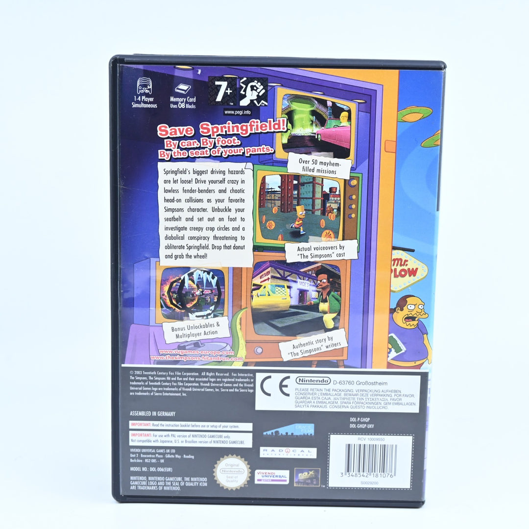 The Simpsons: Hit & Run - Nintendo Gamecube Game - No Manual - PAL