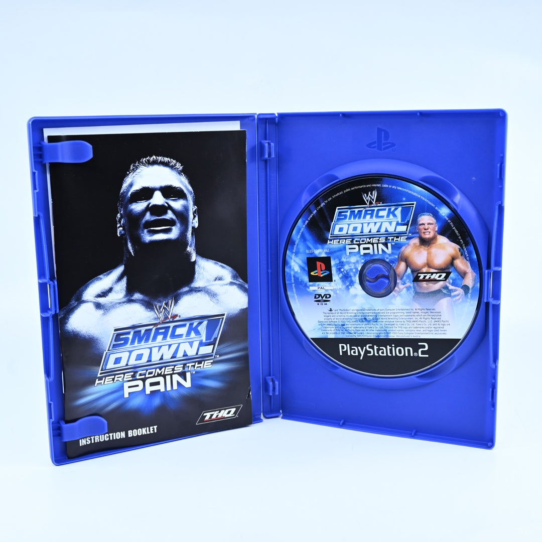 WWE Smackdown: Here Comes the Pain - Sony Playstation 2 / PS2 Game + Manual