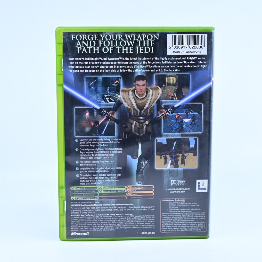 Star Wars Jedi Knight: Jedi Academy - Original Xbox Game + Manual - PAL