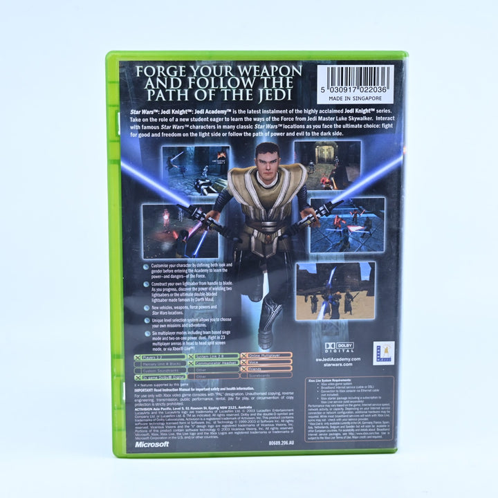 Star Wars Jedi Knight: Jedi Academy - Original Xbox Game + Manual - PAL
