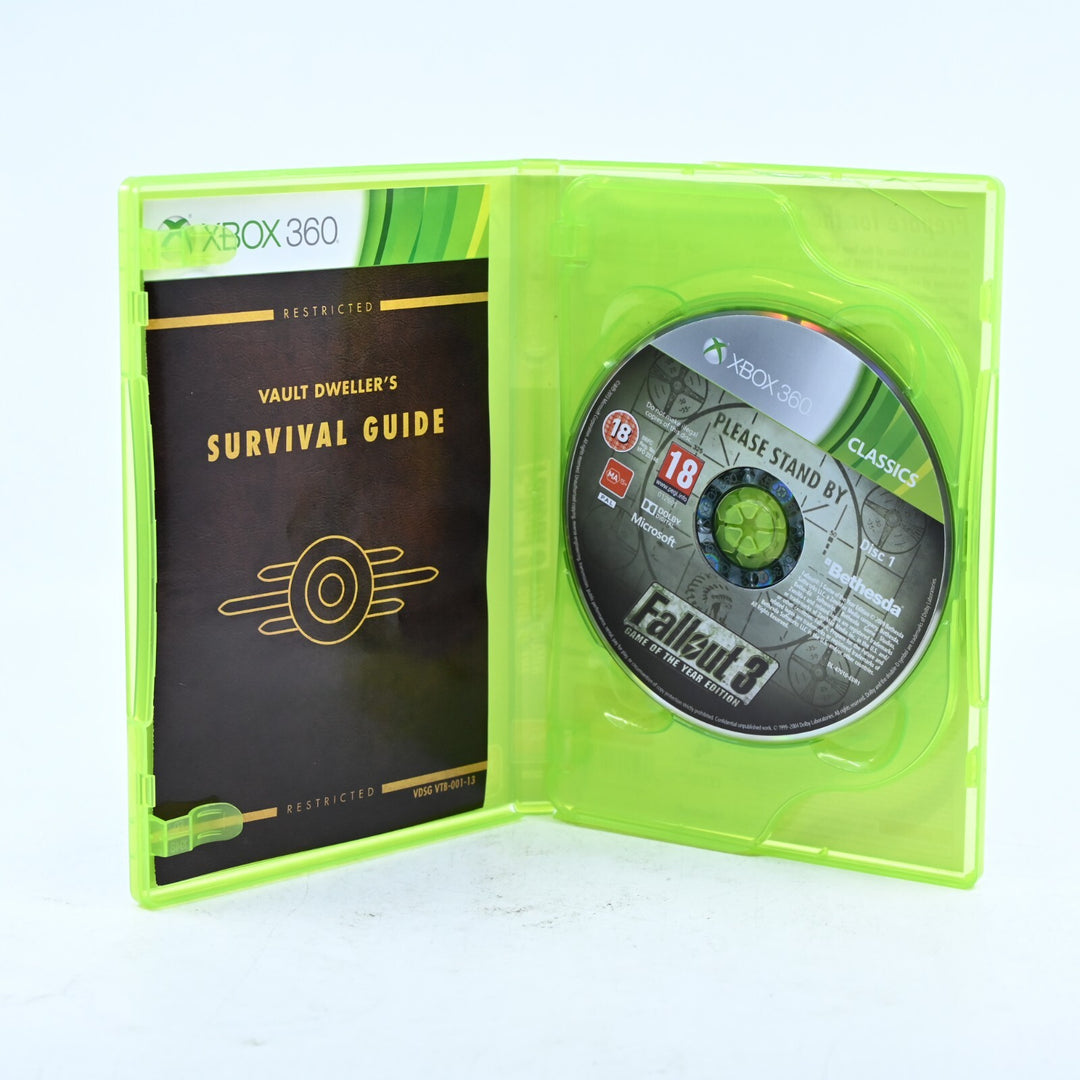 Fallout 3 GOTY Edition - Xbox 360 Game + Manual - PAL - MINT DISC!