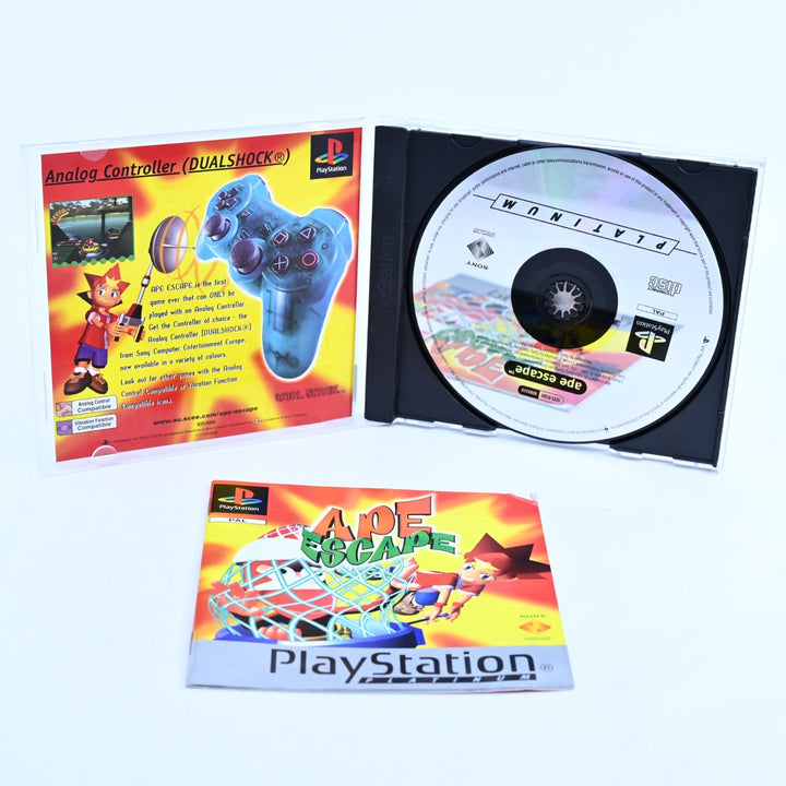 Ape Escape - Sony Playstation 1 / PS1 Game + Manual - PAL