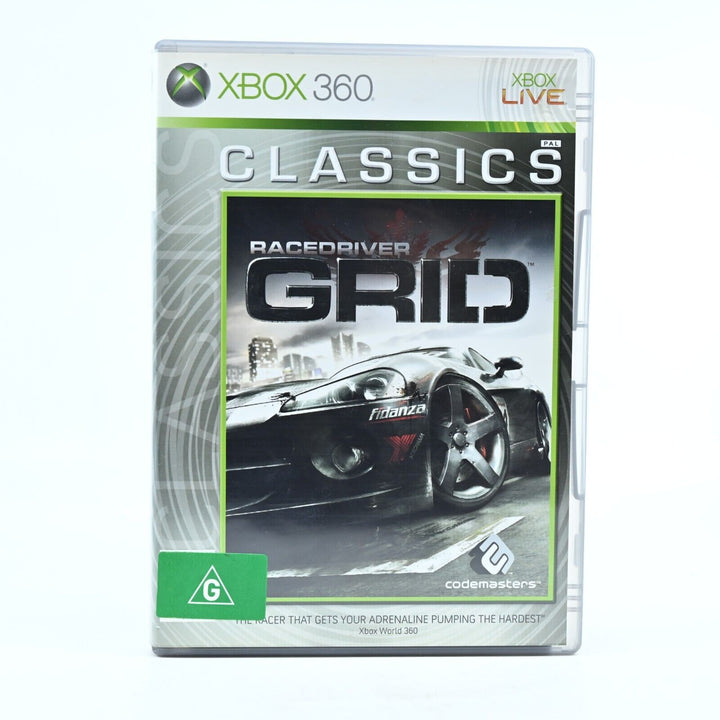 Racedriver GRID - Xbox 360 Game + Manual - PAL - FREE POST!