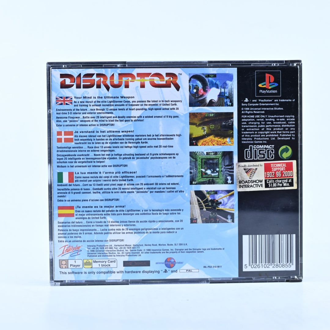 Disruptor - Sony Playstation 1 / PS1 Game + Manual - PAL