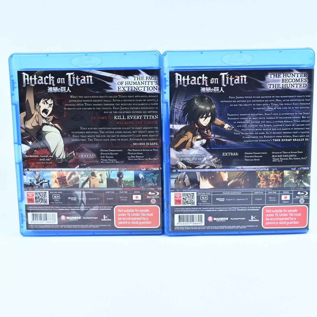 Attack On Titan: Collection 1 + 2 - Region B - Anime Blu-ray