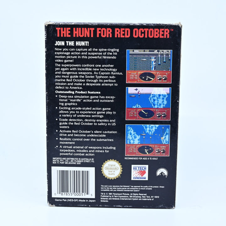 The Hunt for Red October - Nintendo Entertainment System / NES Boxed Game - PAL