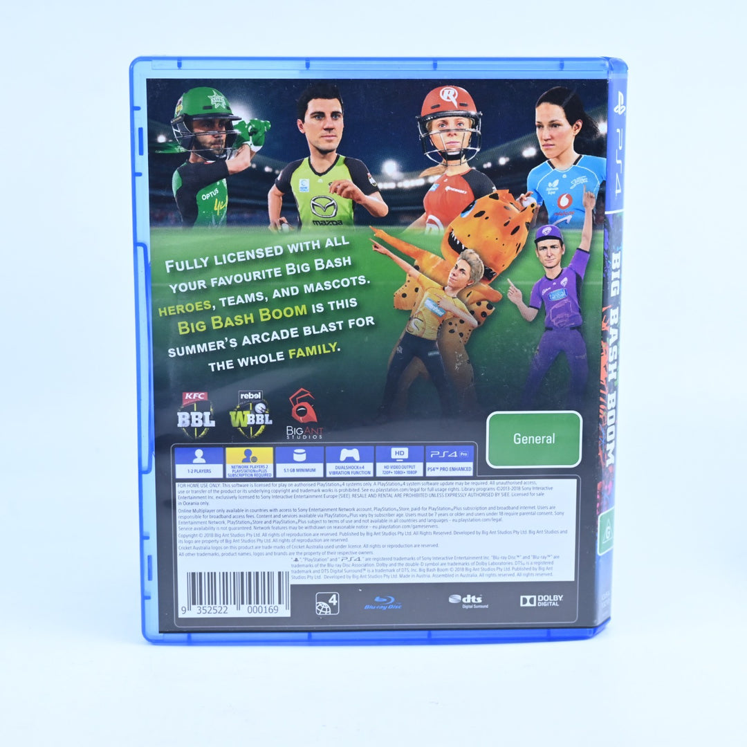 Big Bash Boom - Sony Playstation 4 / PS4 Game - MINT DISC!
