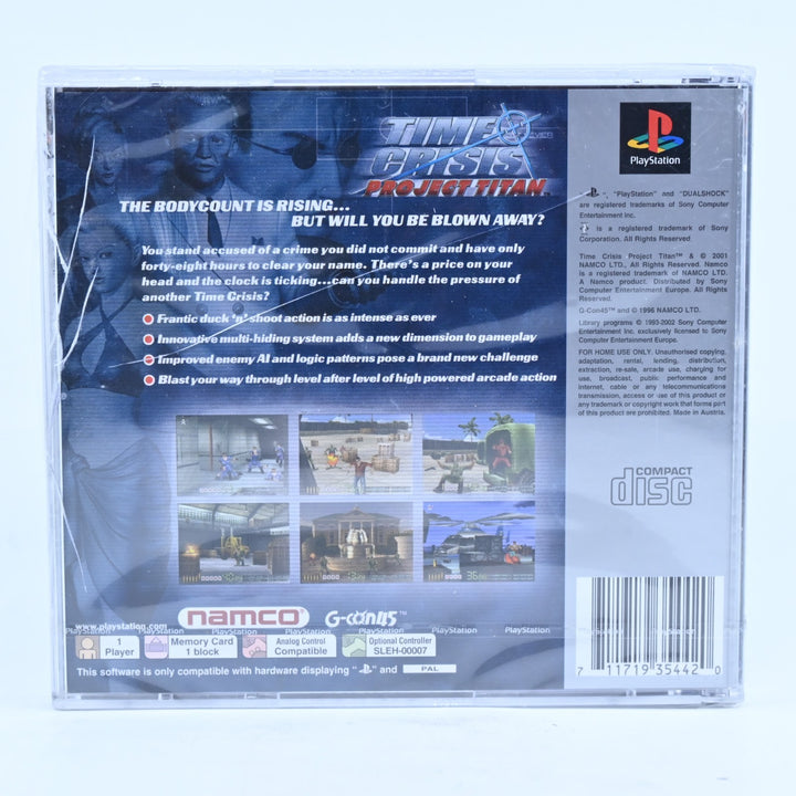 Time Crisis: Project Titan - SEALED - SEE DESCRIPTION - PS1 Game + Manual - PAL