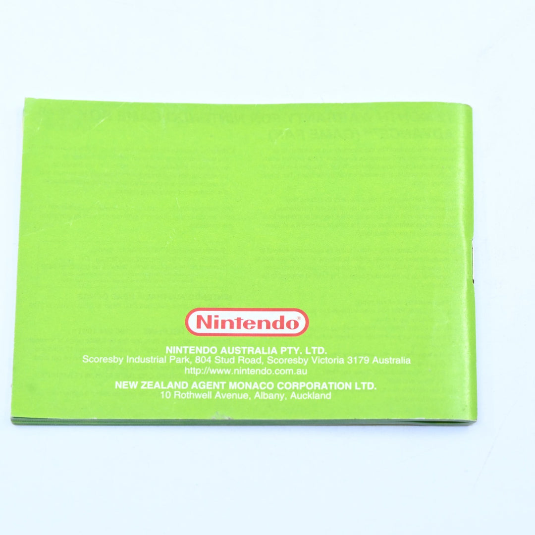 Pokemon LeafGreen Version Manual - AUS Print -  GBA Accessory - PAL - Leaf Green