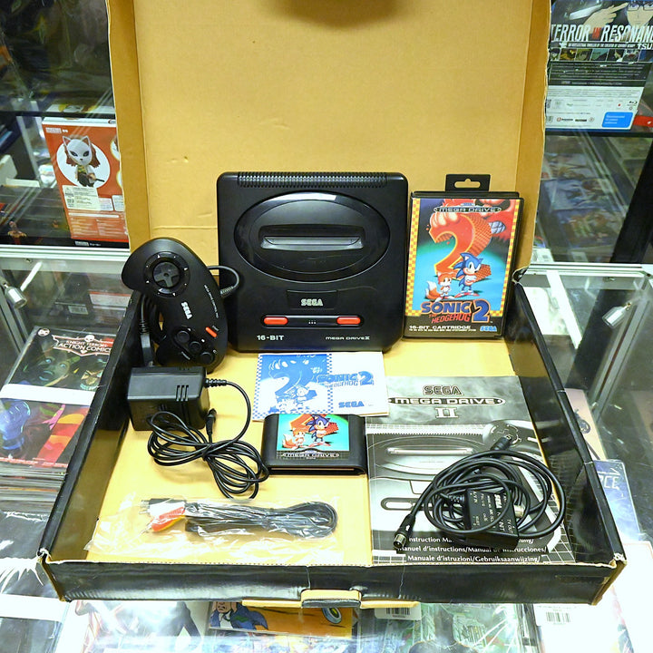 Mega Drive II With Sonic 2 - Sega Mega Drive Boxed Console - PAL - FREE POST!