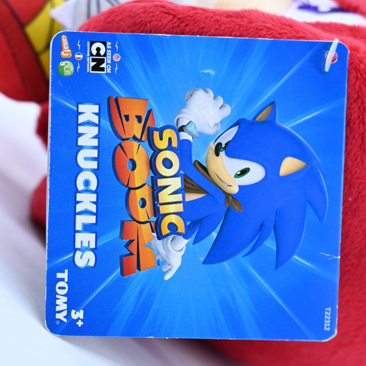 Sonic Boom Big Head Plush Knuckles - with Tag - Tomy - Sonic the Hedgehog - Toy