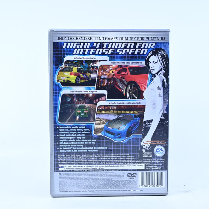 Need for Speed Underground - Sony Playstation 2 / PS2 Game + Manual - PAL